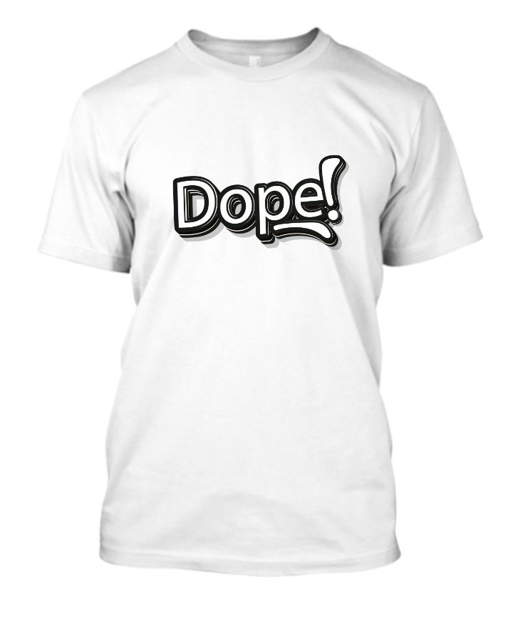 Dope White color T-shirt - Front
