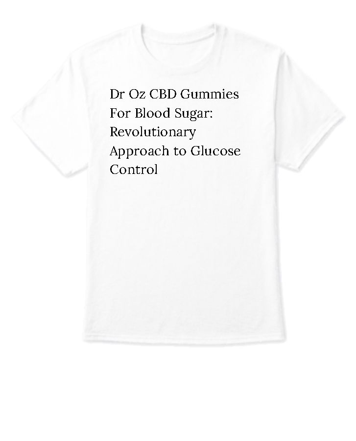 Dr Oz CBD Gummies For Blood Sugar us - Front