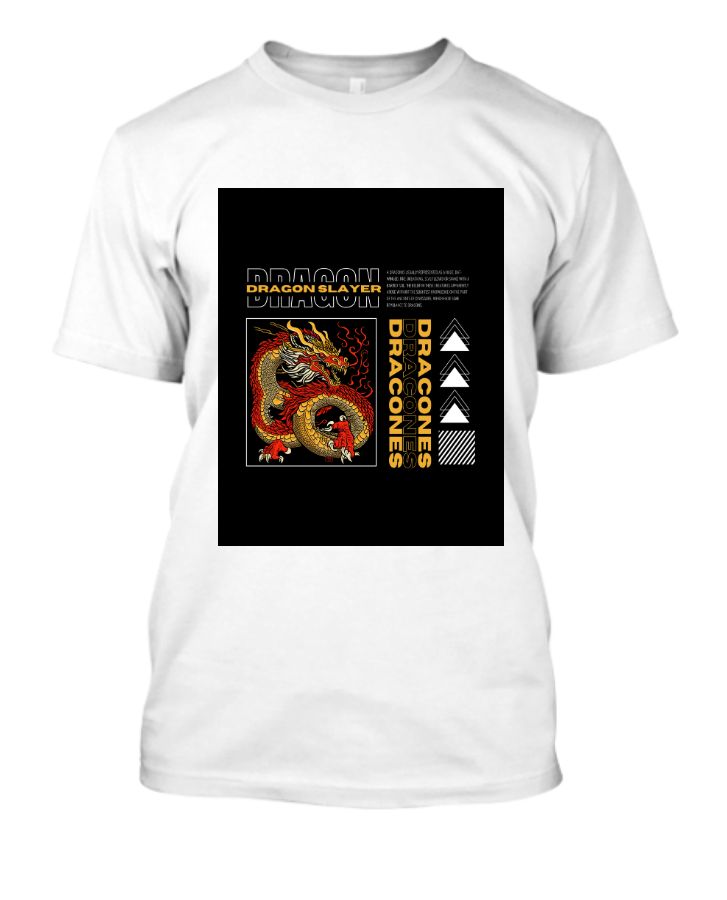 Dragon mythology streetwear style T-shirt - Front