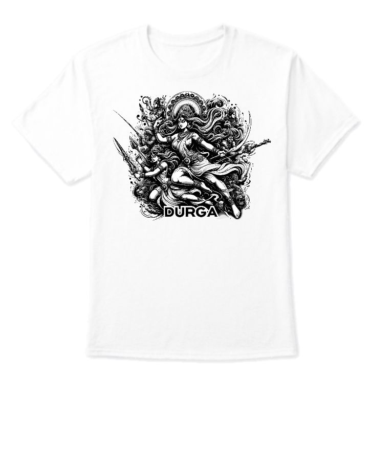 Durga Print Customized Unisex T Shirt - Front