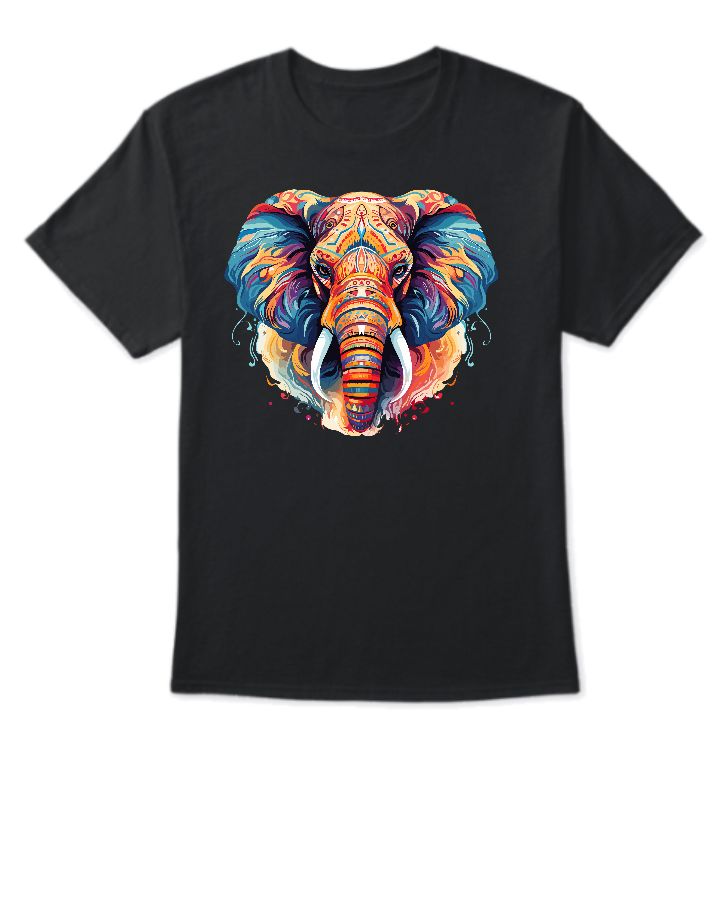 ELEPhANT FACE T-ShIRT - Front