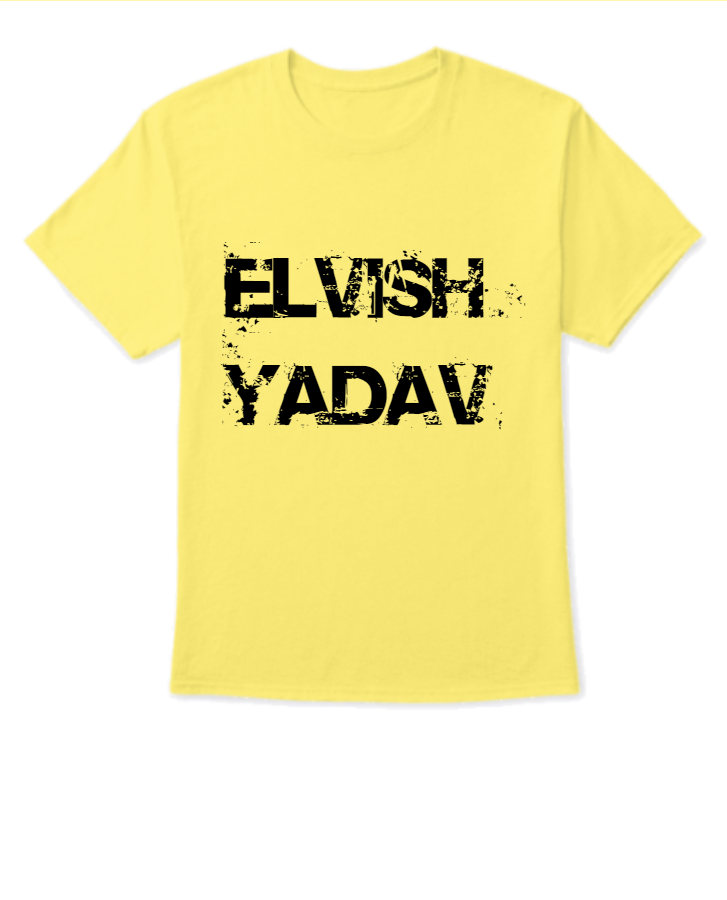 ELVISH YADAV Solid Men Round Neck Half Sleeve Cotton Blend Multicolor T-Shirts  - Front