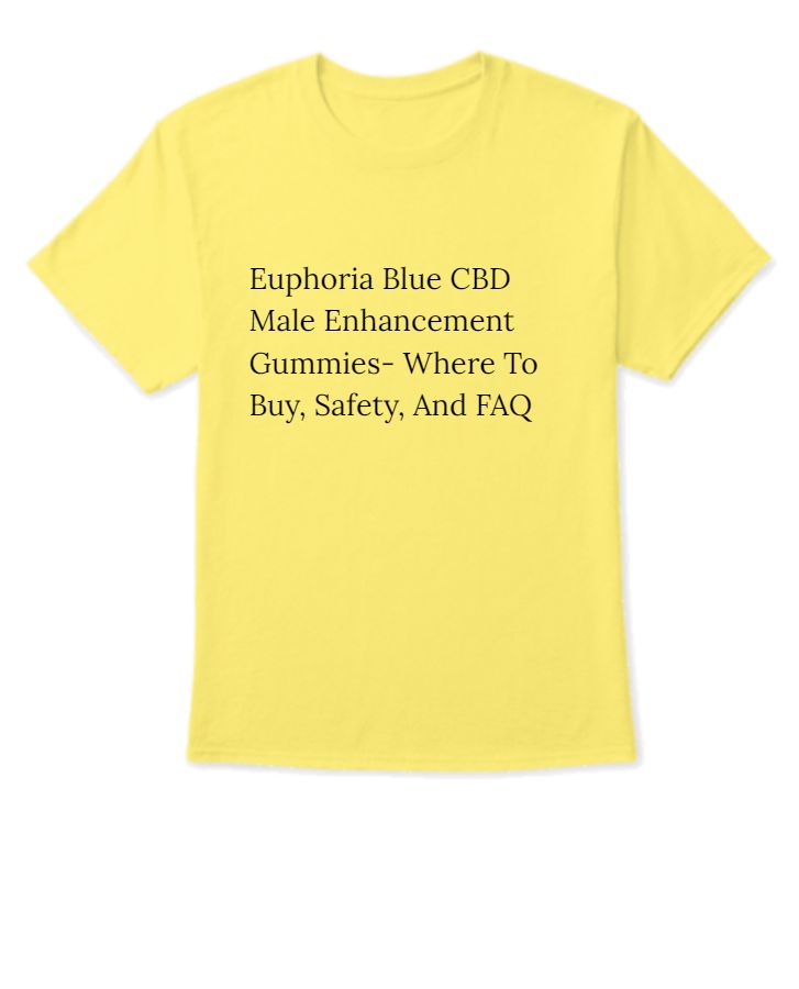 Euphoria Blue CBD Male Enhancement Gummies- Where To Buy, Safety, And FAQ - Front