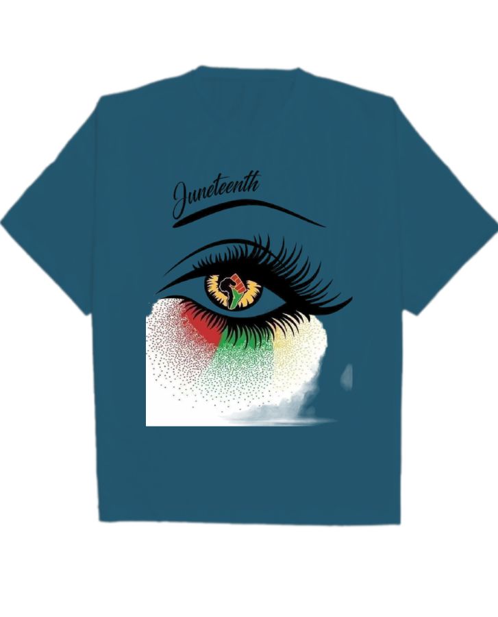 Eye Design Oversized T-Shirt  - Front