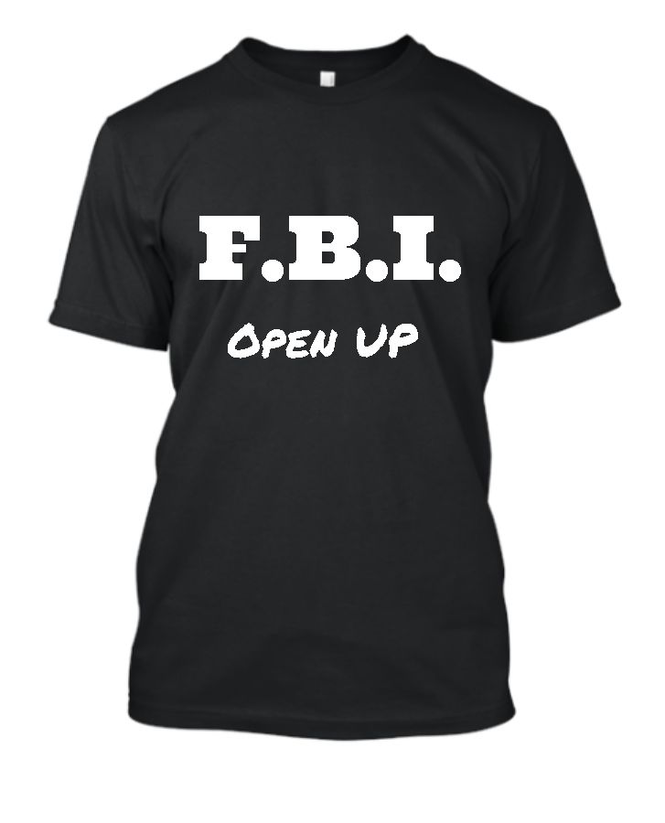 F.B.I. famouse meme Half sleeve T-shirt for men - Front