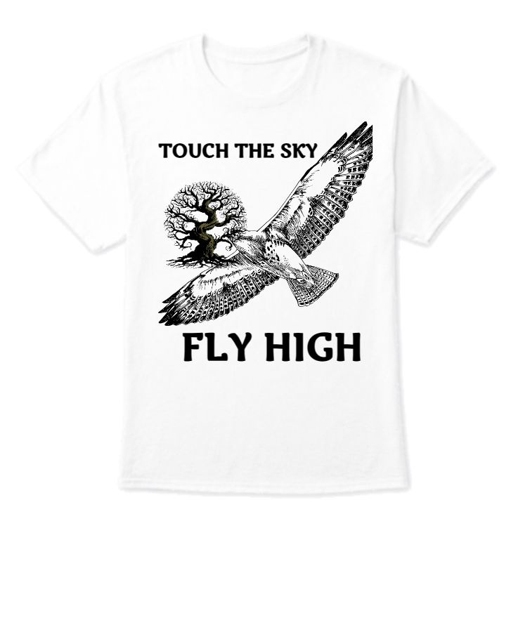 FLY HIGH WHITE T SHIRT - Front