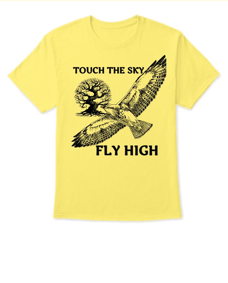 FLY HIGH YELLOW T SHIRT - Front