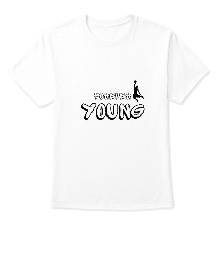 FOREVER YOUNG | HALF SLEEVE TSHIRT - Front