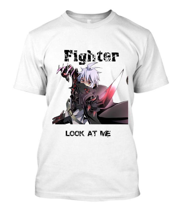 Fighter Look T-shirt for anime design - Front