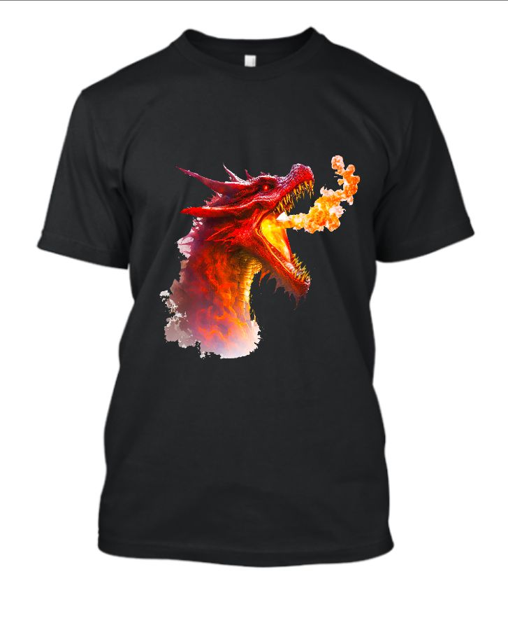 Fire Dragon Black T-Shirt  - Front