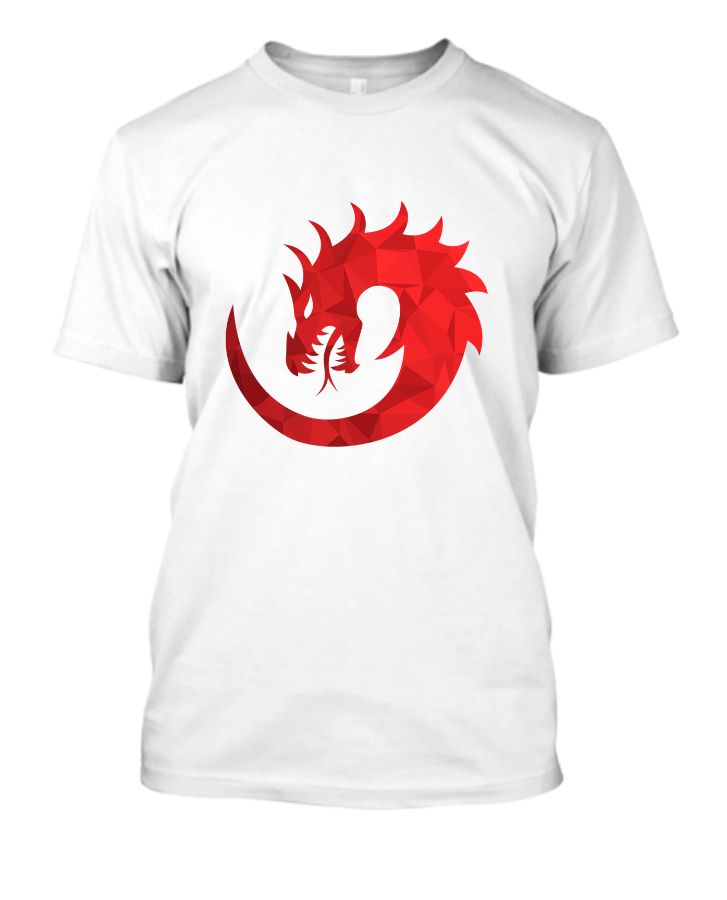 Fire dragon half sleeve t-shirt - Front