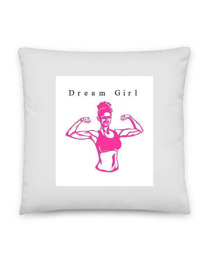 Fitness Girl Pillow - Front
