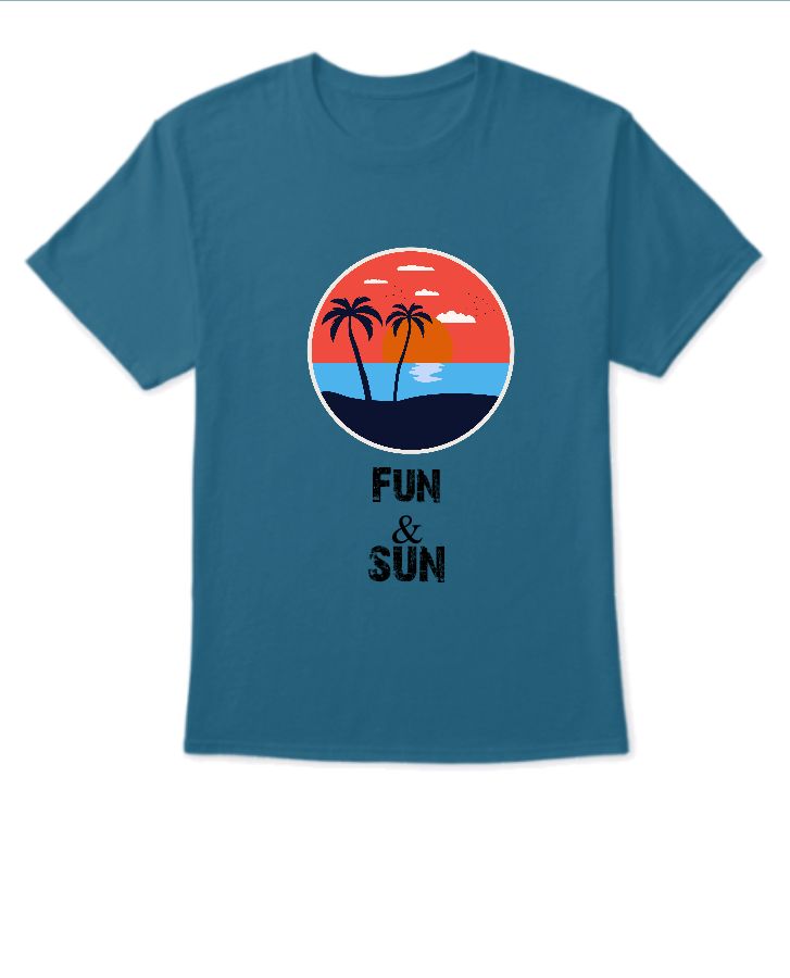 Printed half sleeves tshirt - Front