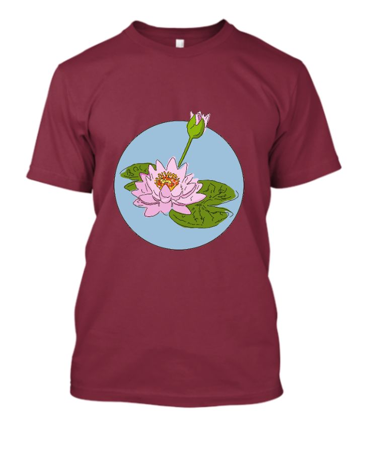 Flower disgn tshirt Lotus design T-shirt - Front