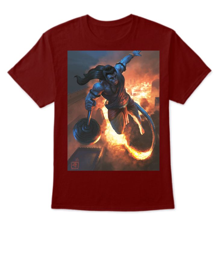 Fly Hanuman ji T shirt - Front