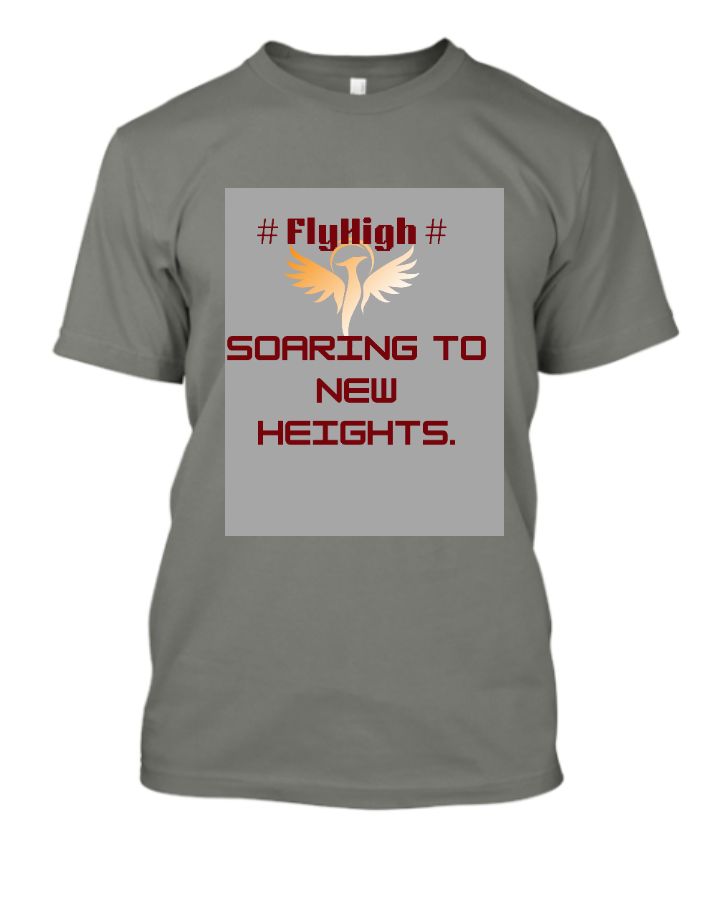 Fly high motivational text - Front