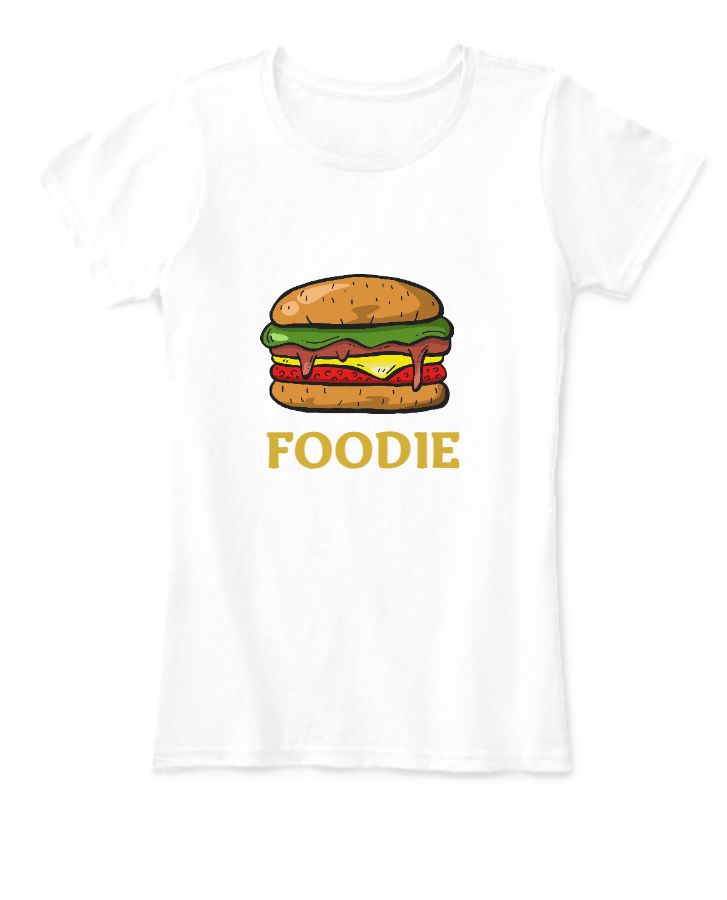 Foodie Half Sleeve T-Shirt  - Front