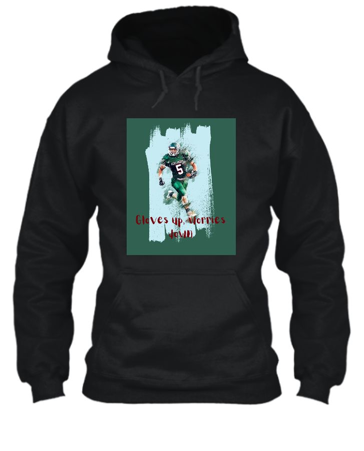 Football player design with quote - Front