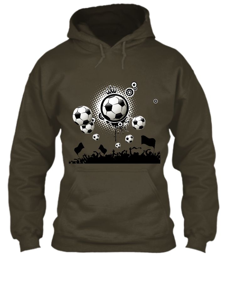 Football print Customised Hoodies - Front
