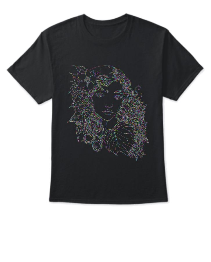 Forest girl Half Sleeves T'Shirt - Front