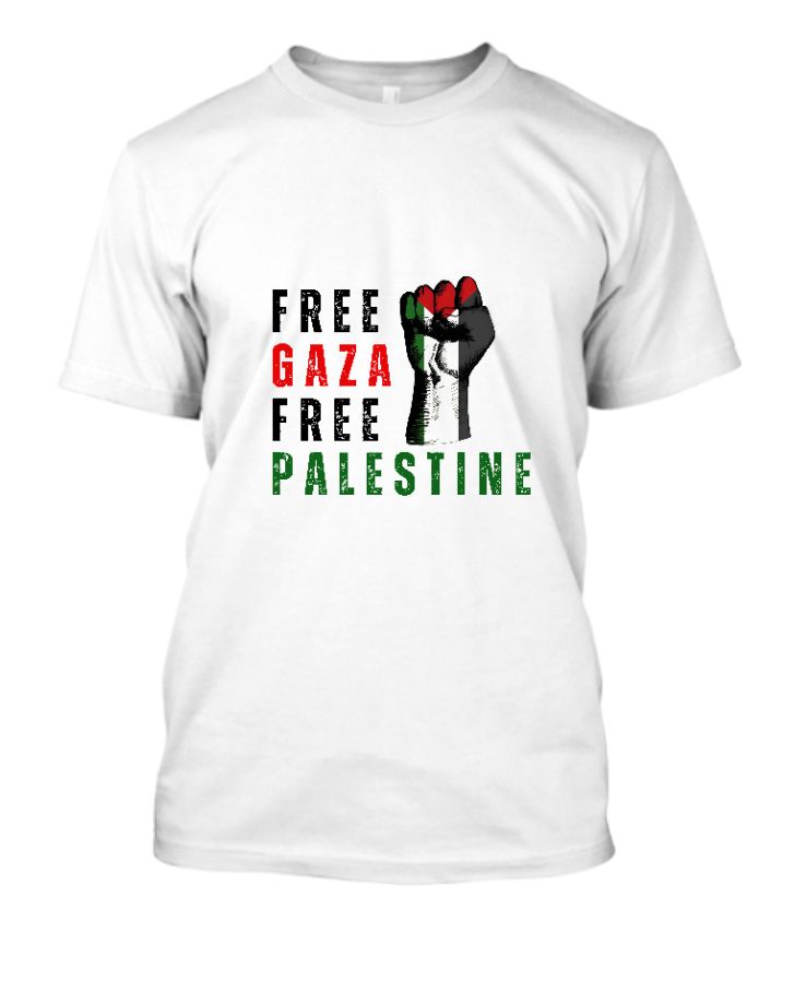 Free Gaza & Palestine t-shirts - Front