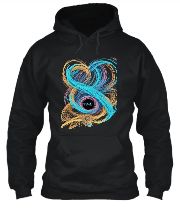 Full sleeve Printed Hodded Sweatshirt . - Front