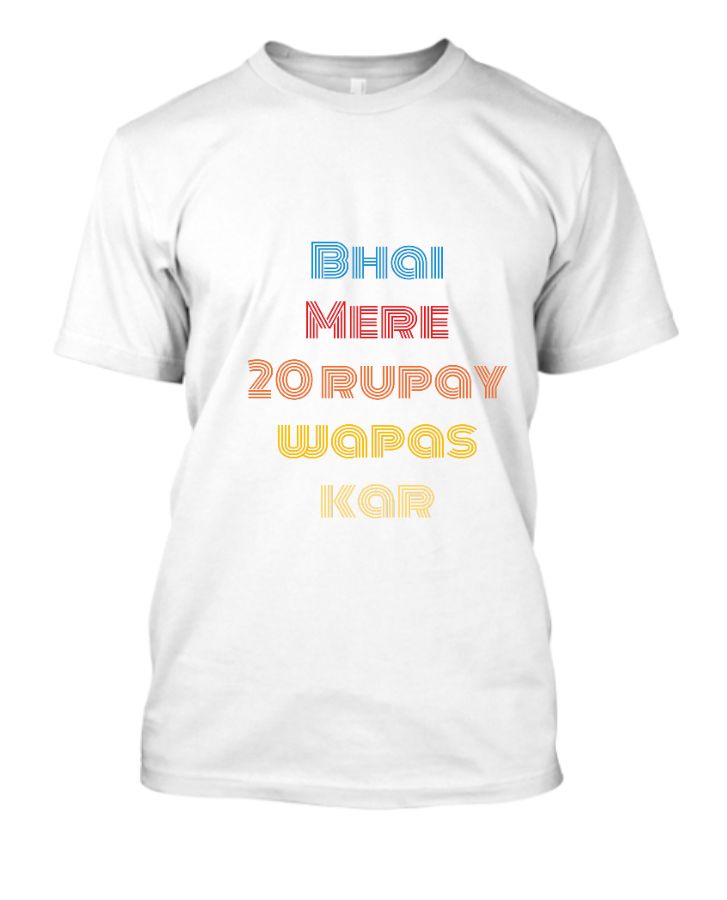 Funny meme T shirt || Half sleeve T shirt - Front