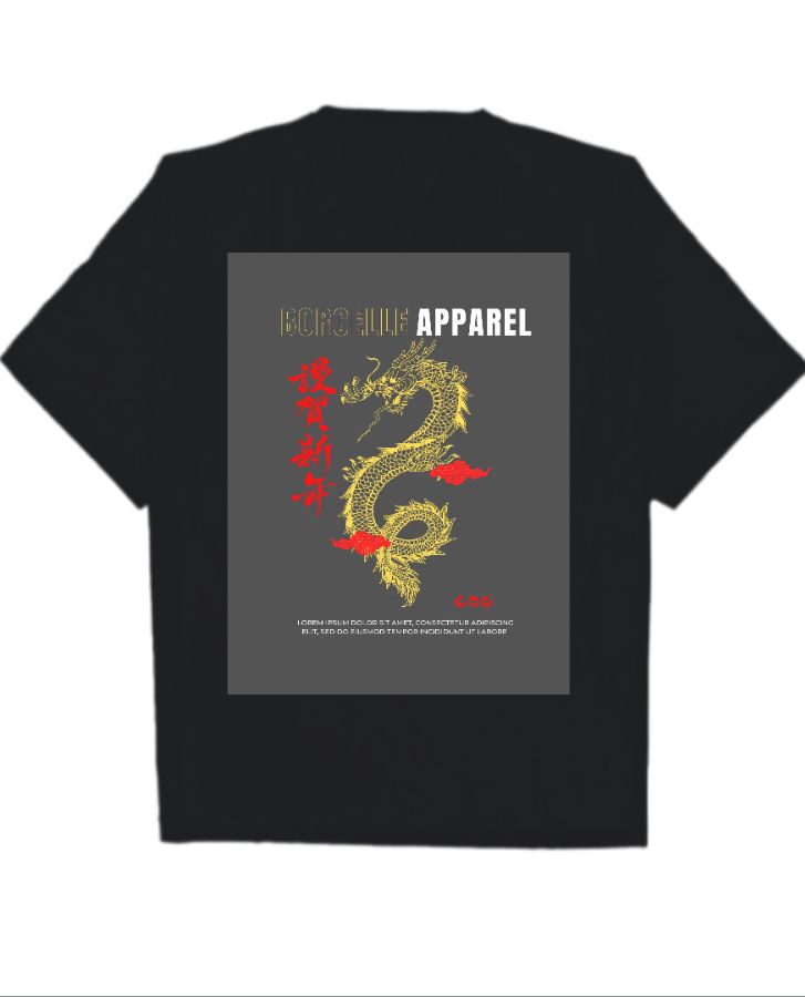 Furious Dragon | Over sized T-Shirt - Front
