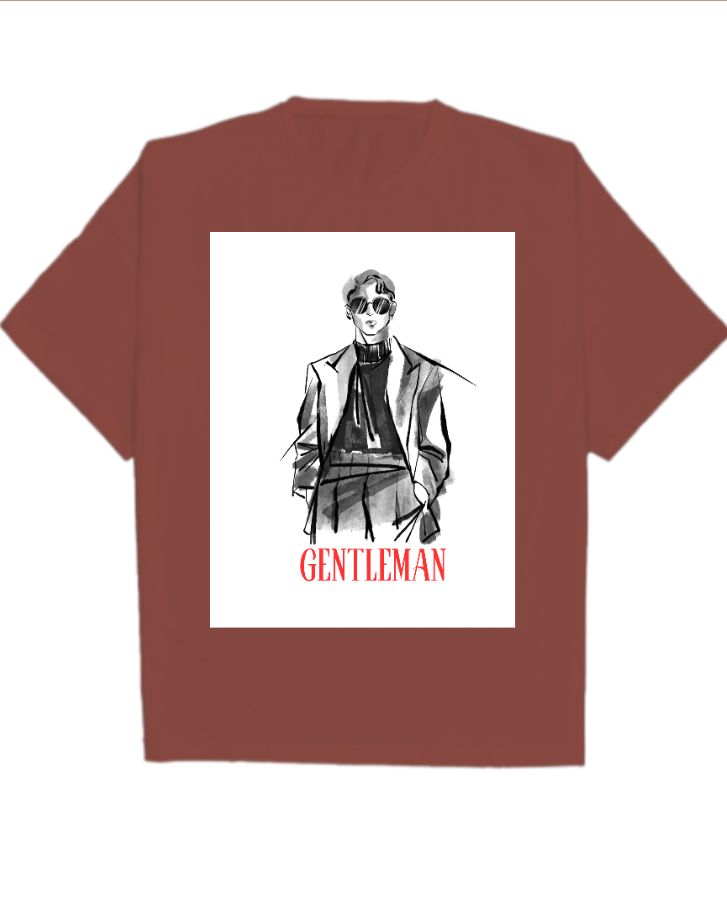 GENTALMAN OVER SIZED T-SHIRT  - Front