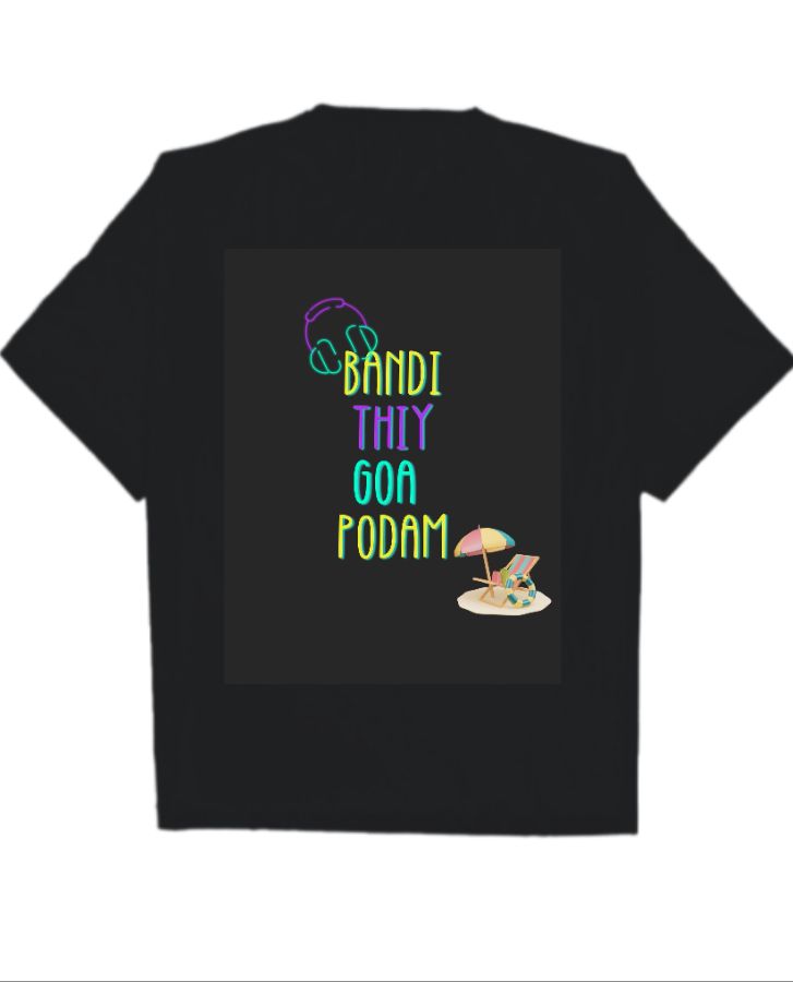 GOA TRIP BANDI THIY GOA PODAM TRSHIRT  - Front