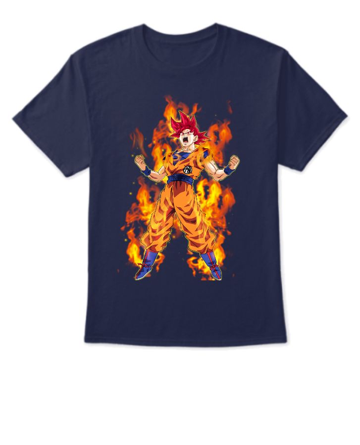 GOKU Super Saiyan God Premium Unisex Tshirt - Front