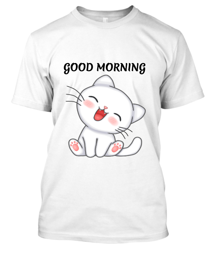 GOOD MORNING & GOOD NIGHT T-SHIRT. - Front