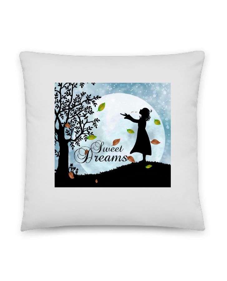 GOOD NIGHT AND SWEET DREAM PRINTED ON PILLOW - Front