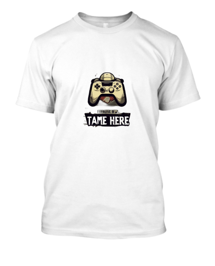 Game On Pause Collection: Hilarious Distressed Tee Designs. - Front