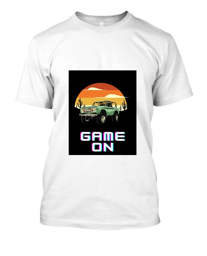 Game on  half T-shirt - Front