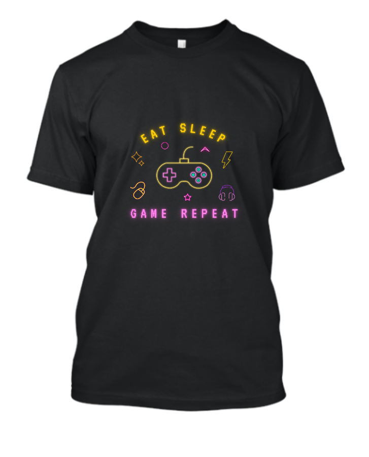 Gamer Half Sleeves T Shirt - TribeFshion - Front