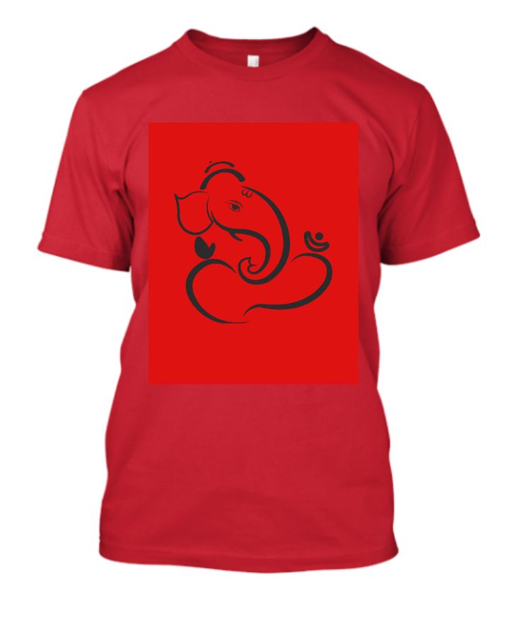 Ganesha Printed T shirt for Ganesh Chatirthi - Front
