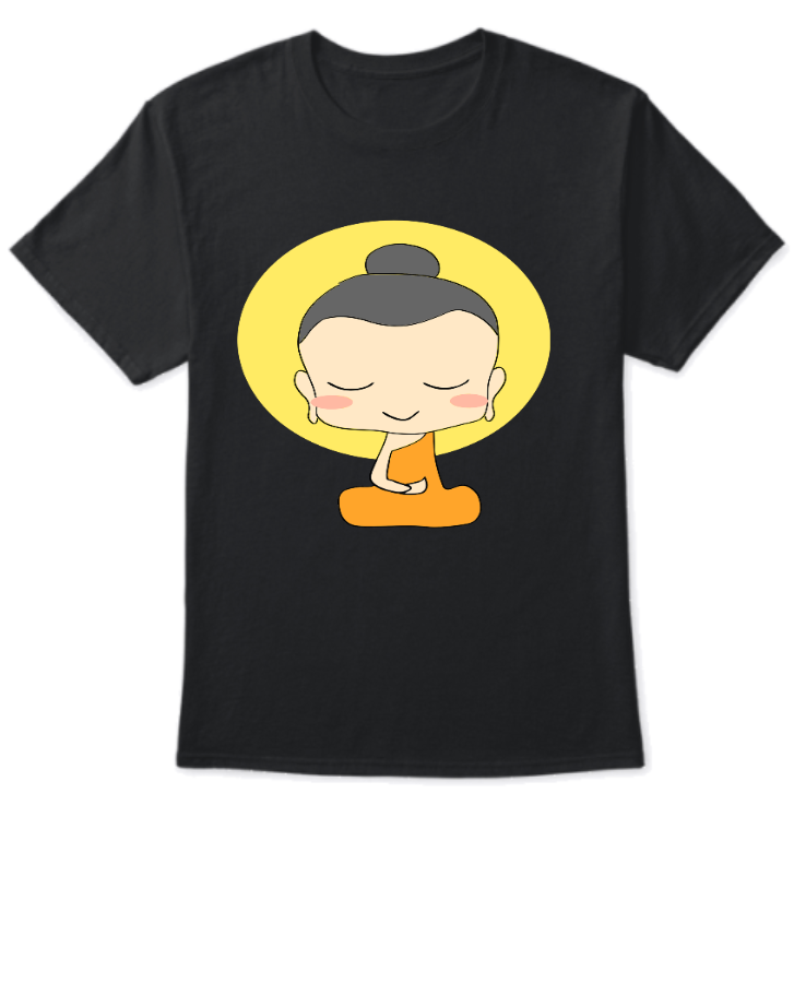 Gautam Buddha - half sleeve t-shirt - Front