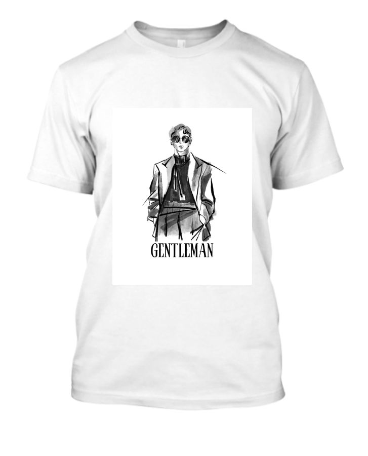 Gentleman White Tshirt - Front