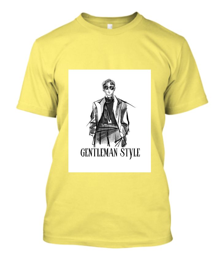 Gentlemen Style - White black T Shirt Vaishanv - Front