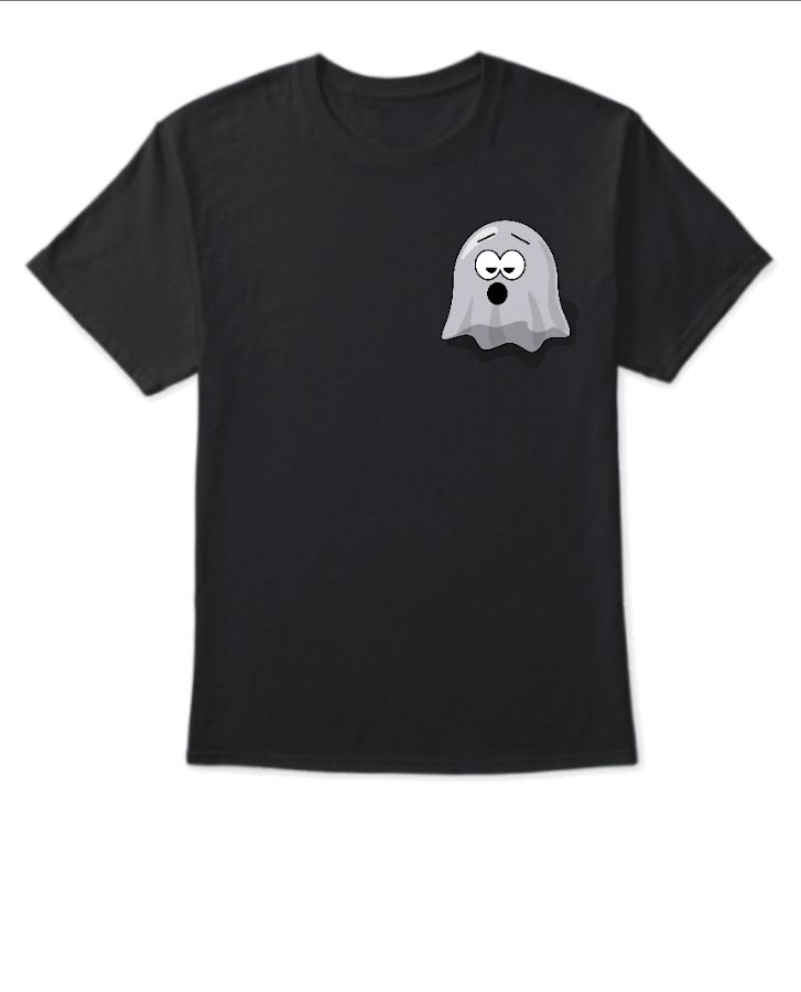 Ghost Print Tshirt  - Front