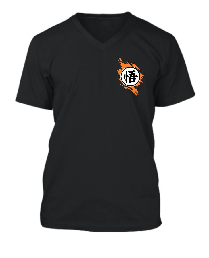 Goku T-Shirt Design | kanji Symbol - Front