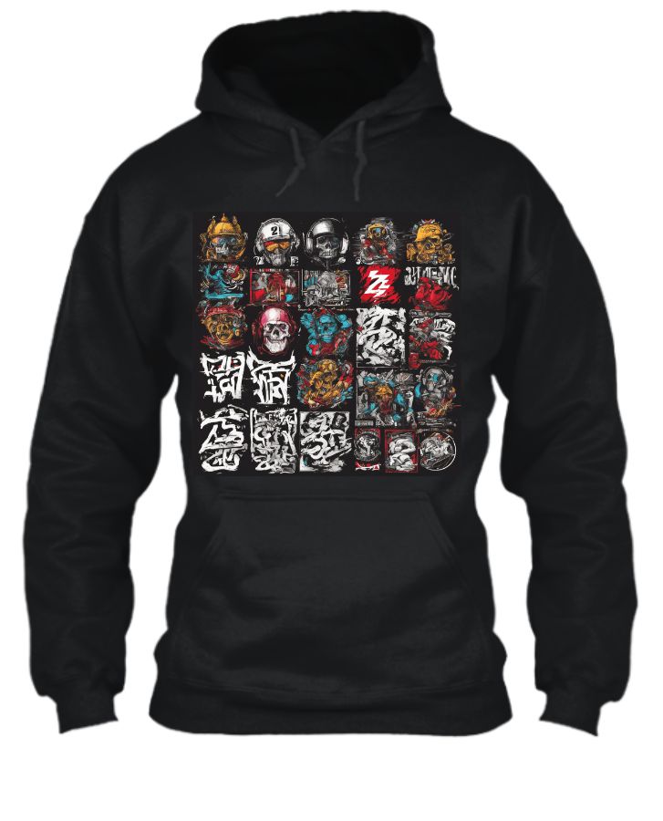Gost hoodie in black  colour  - Front