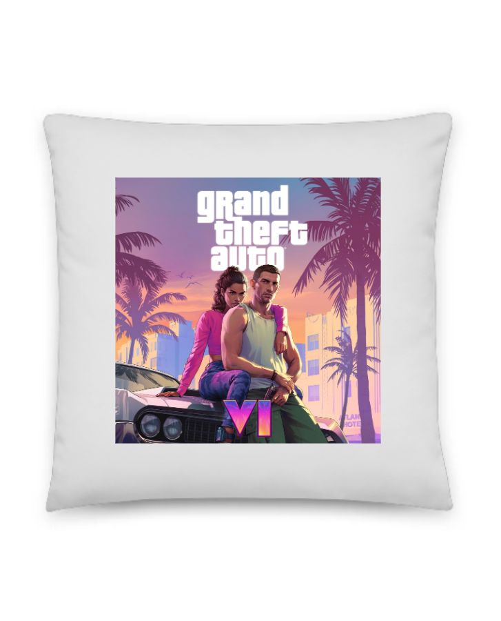 Grand Theft Auto VI (GTA 6) Printed Pillow - Front