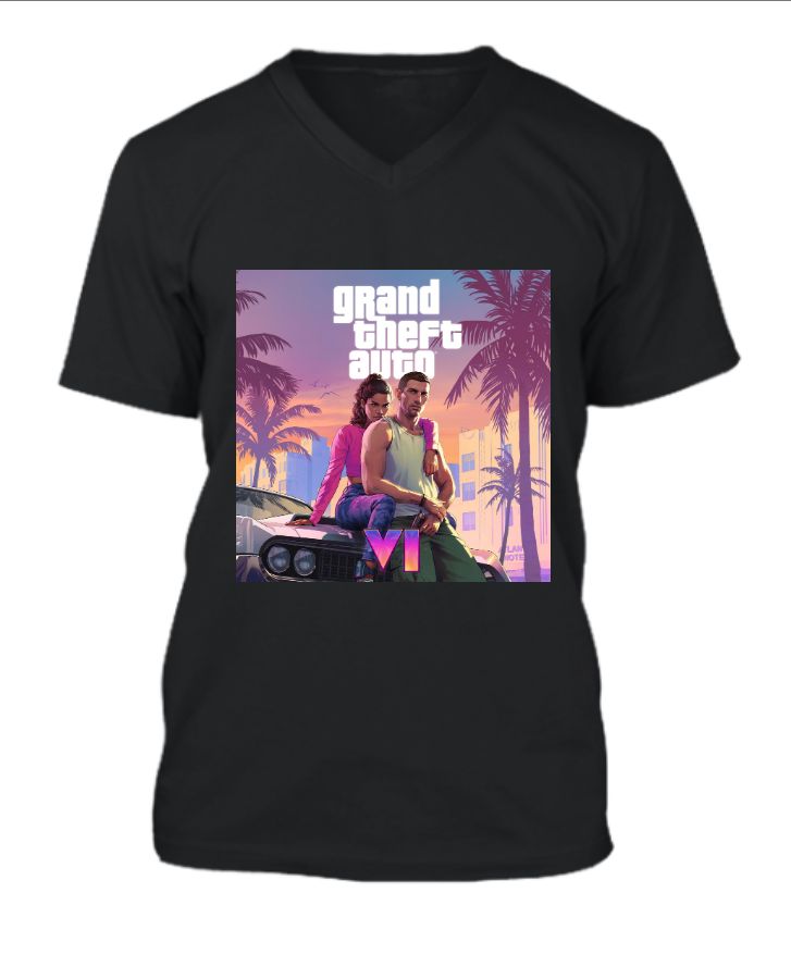 Grand Theft Auto VI (GTA 6) Printed T-shirt - Front