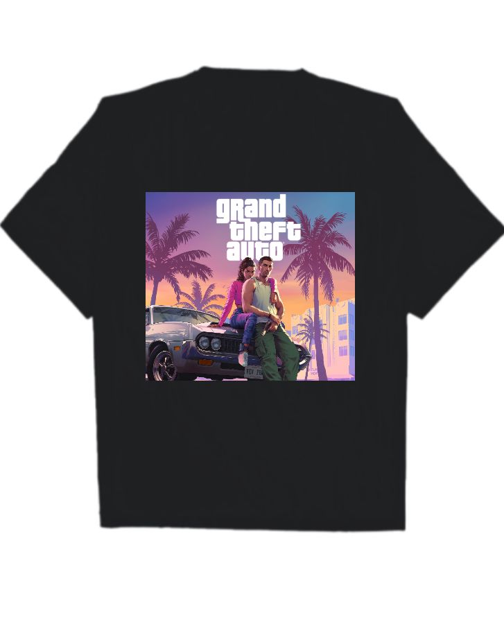 Grand Theft Auto VI GTA6 (Black) - Front