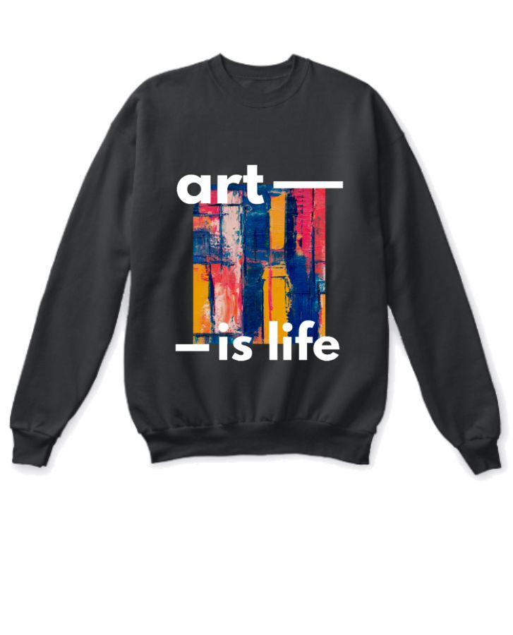 Graphic Printed HoGraphic Printed Hooded Pullover Sweatshirtoded Pullover Sweatshirt - Front