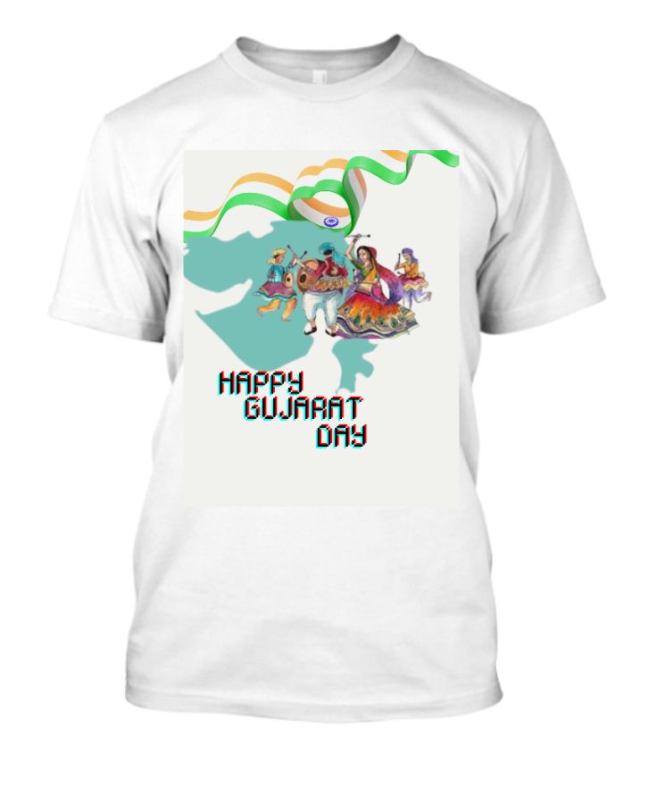 Gujarat day special and unique t-shirt - Front