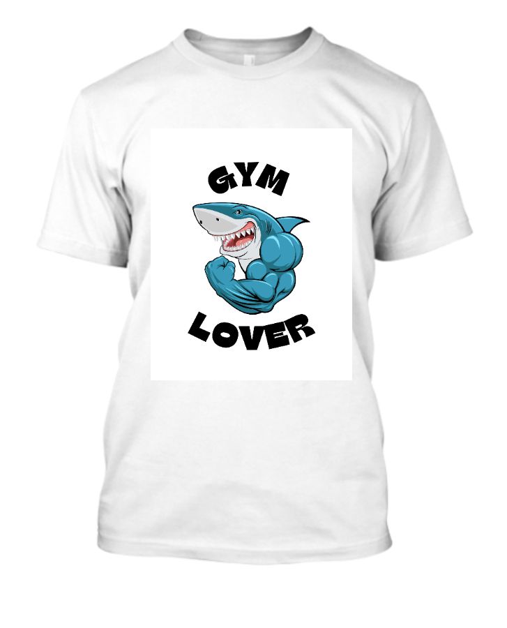 Gym Lover Shark T-Shirt - Front