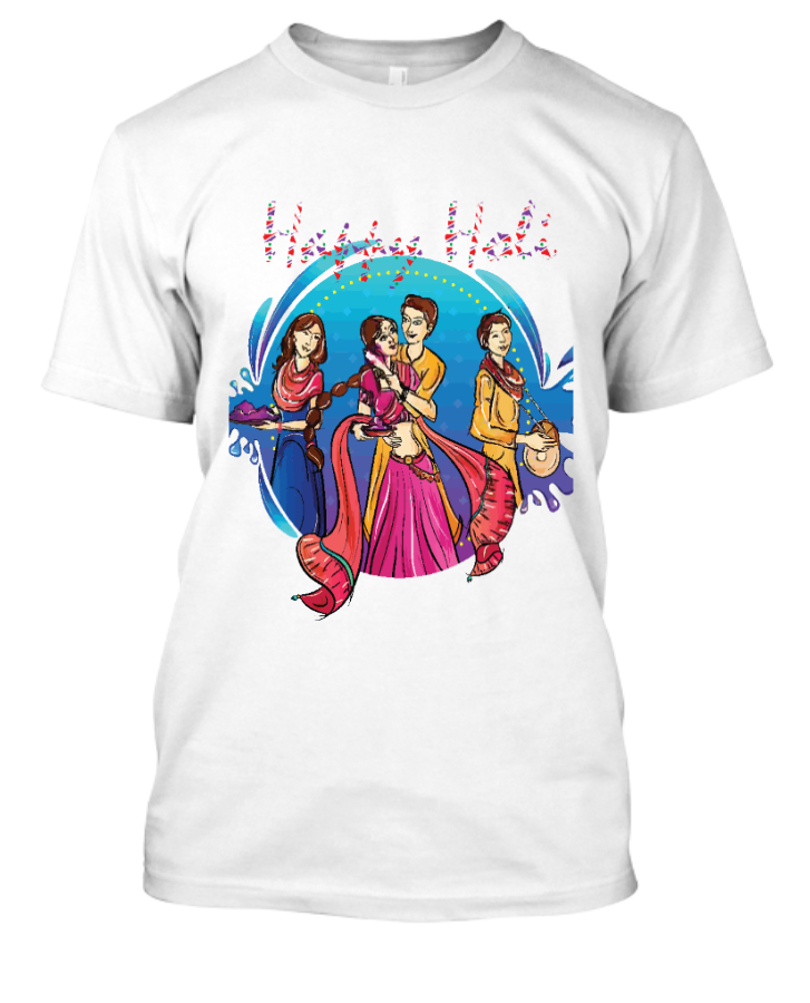 HAPPY HOLI MENS T-SHIRTS - Front